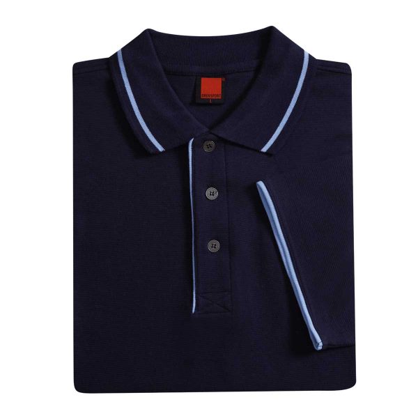 Horizon CVC Polo Shirt Tipped Collar - Image 3