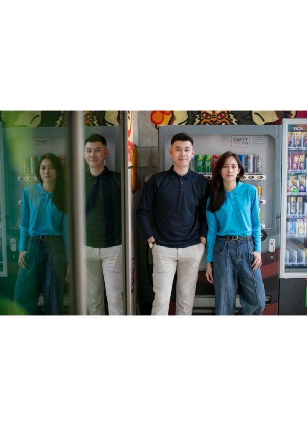 Quick Dry Long Sleeve Basic Polo - Image 6