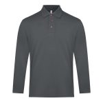 Honeycomb Long Sleeve CVC Polo Shirt