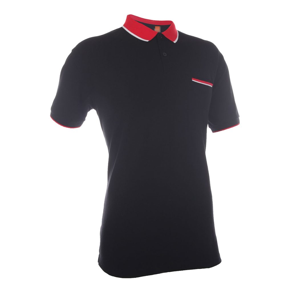 Honeycomb CVC Polo Shirt Tipped Collar and Cuff