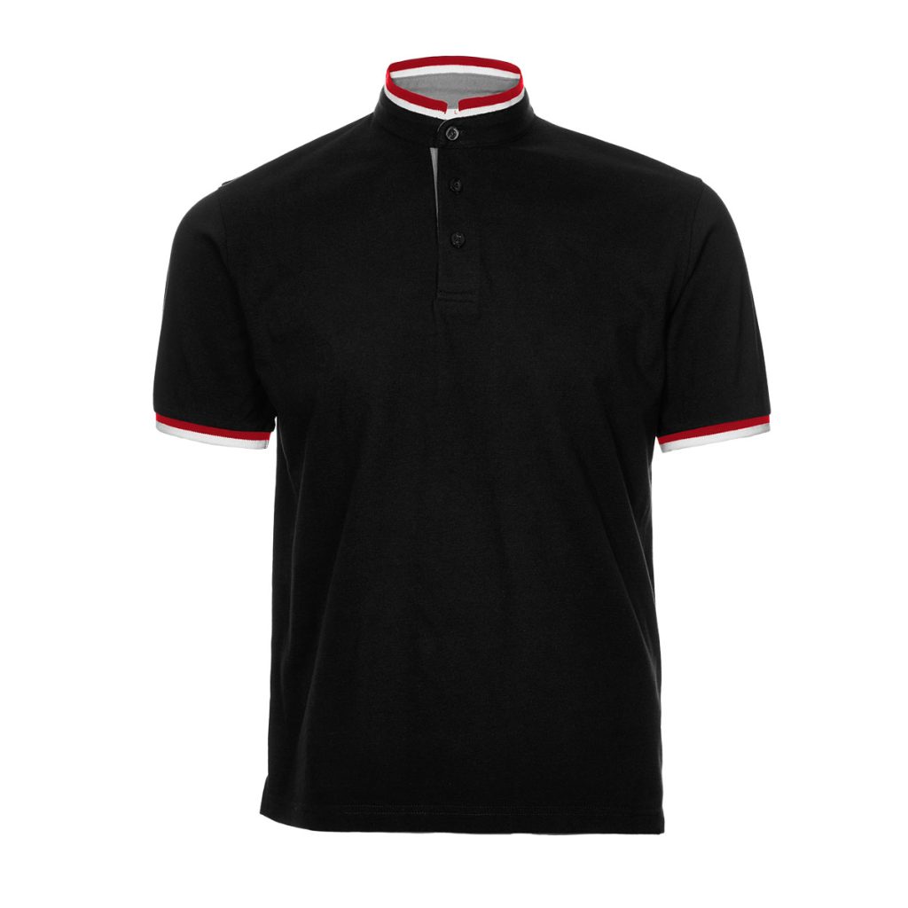 Honeycomb CVC Stand Collar Polo Shirt
