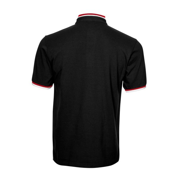 Honeycomb CVC Stand Collar Polo Shirt - Image 2