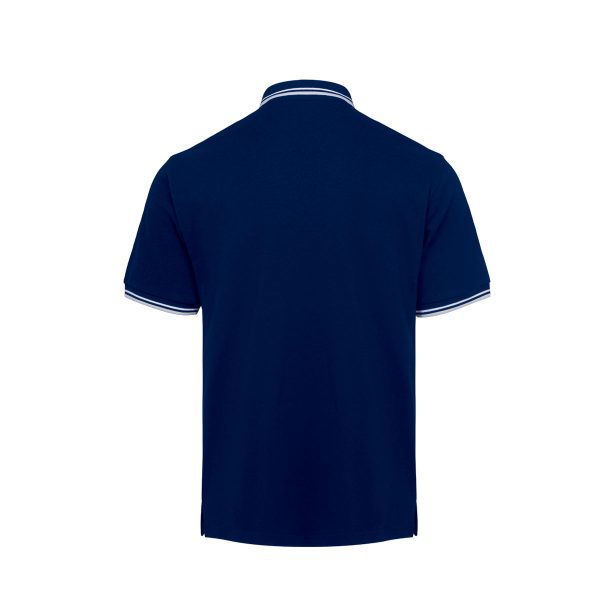 Honeycomb CVC Polo Shirt Tipped Collar and Cuff - Image 2