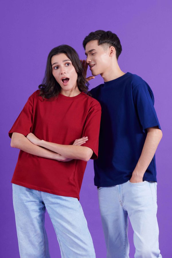 Oversized Premium Cotton Basic Tee - Image 5