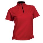 Quick Dry Female Half-Zip Mock Neck Shirt