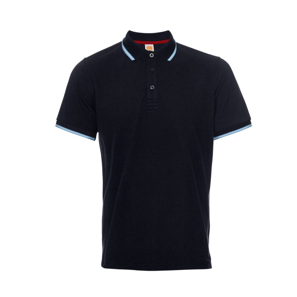 Quick Dry CVC Tipped Collar and Cuff Polo Shirt