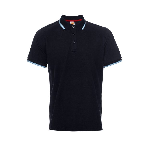 Quick Dry CVC Tipped Collar and Cuff Polo Shirt