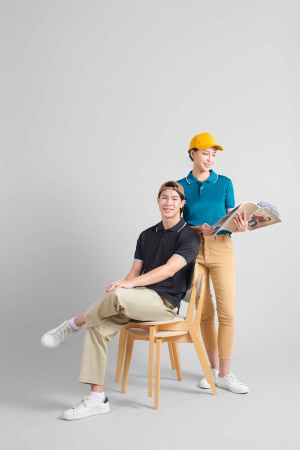 Quick Dry Tipped Collar and Cuff Polo Shirt - Image 3
