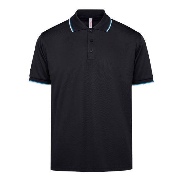 Quick Dry Tipped Collar and Cuff Polo Shirt