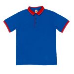 Honeycomb CVC Polo Shirt Tipped Collar and Cuff