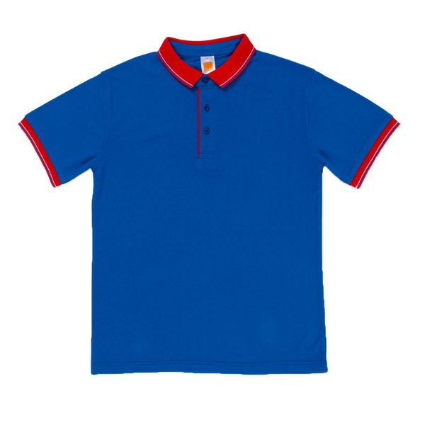 Honeycomb CVC Polo Shirt Tipped Collar and Cuff