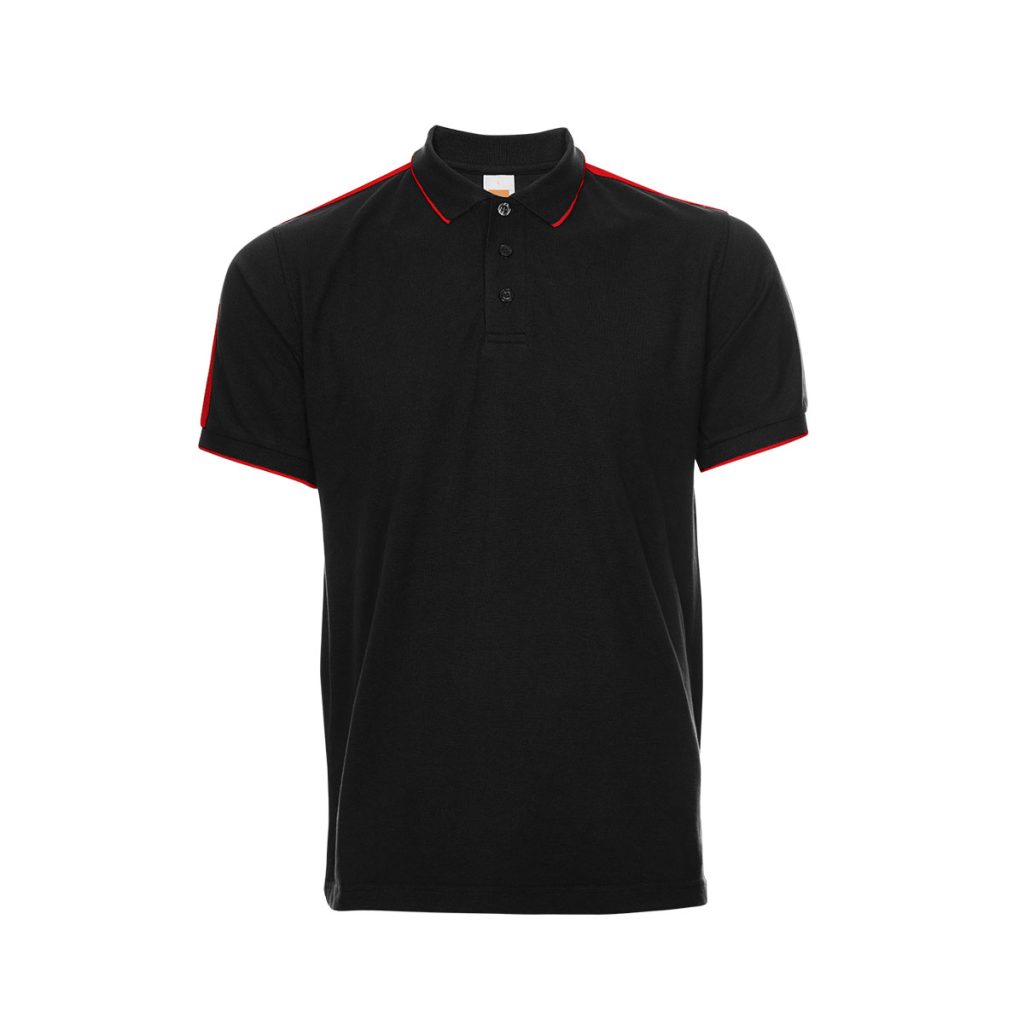 Honeycomb CVC Polo Shirt Tipped Collar and Cuff
