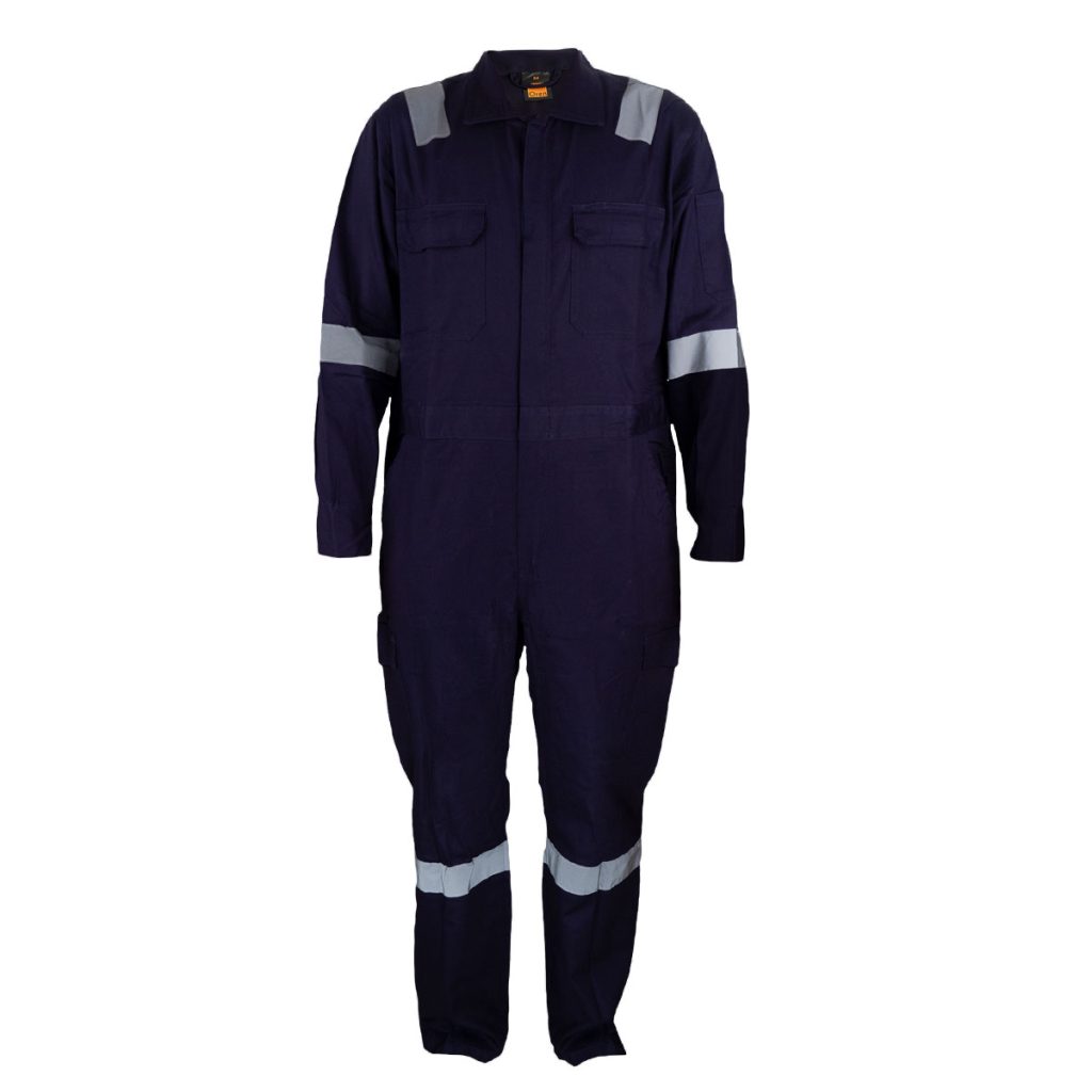 Cotton Coverall with Reflective Tape