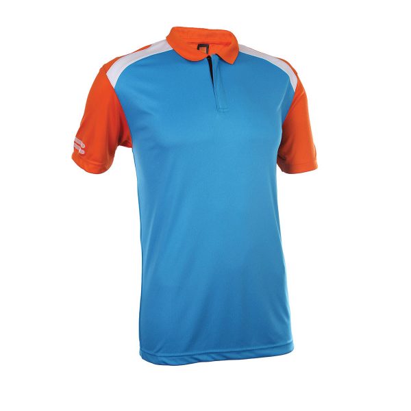 Quick Dry Zip Neck Polo Shirt