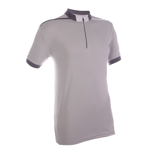 Polyester Interlock Half-Zip Mock Neck Shirt - Image 4