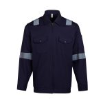 Full-Zip Work Jacket with Reflective Tape